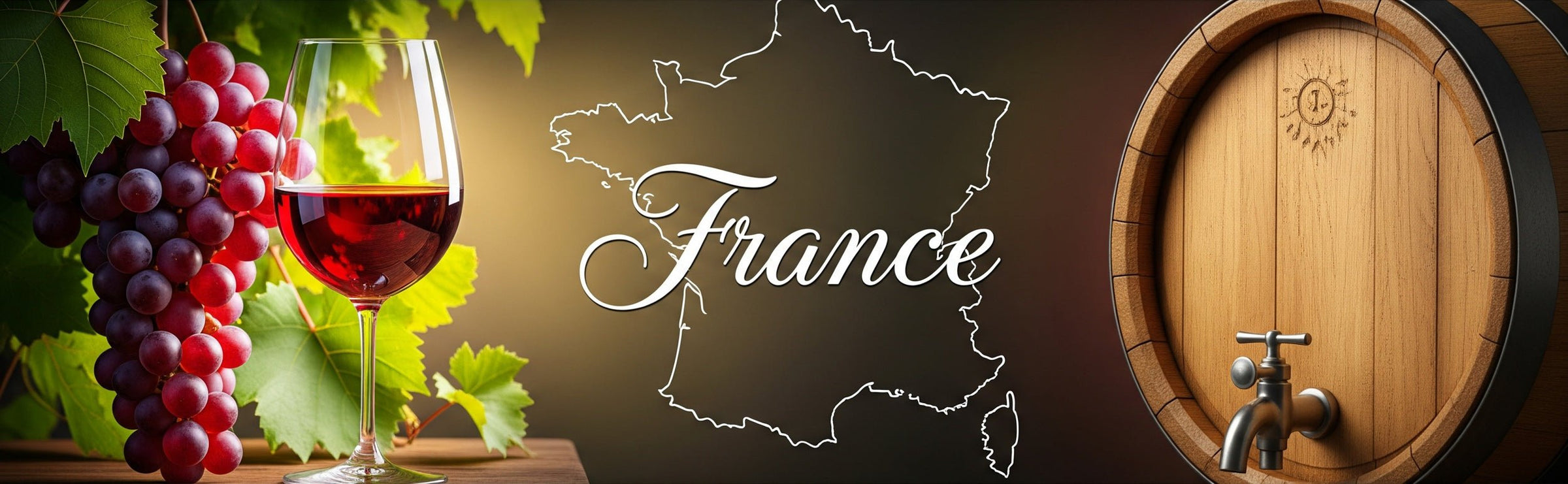 French Wine - Grape & Bean