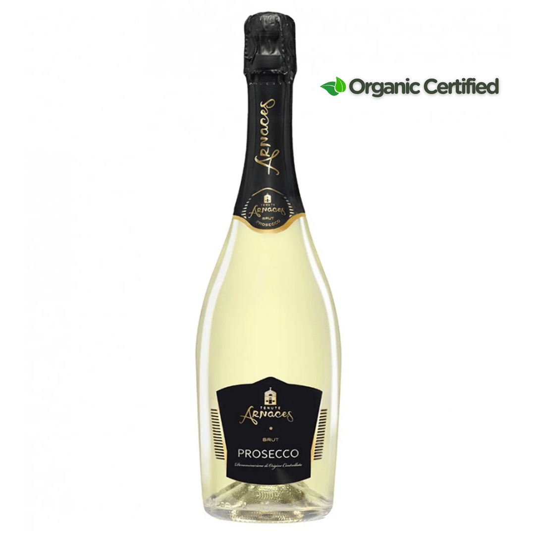 Arnaces Prosecco Brut DOC Organic, Italy - Grape & Bean