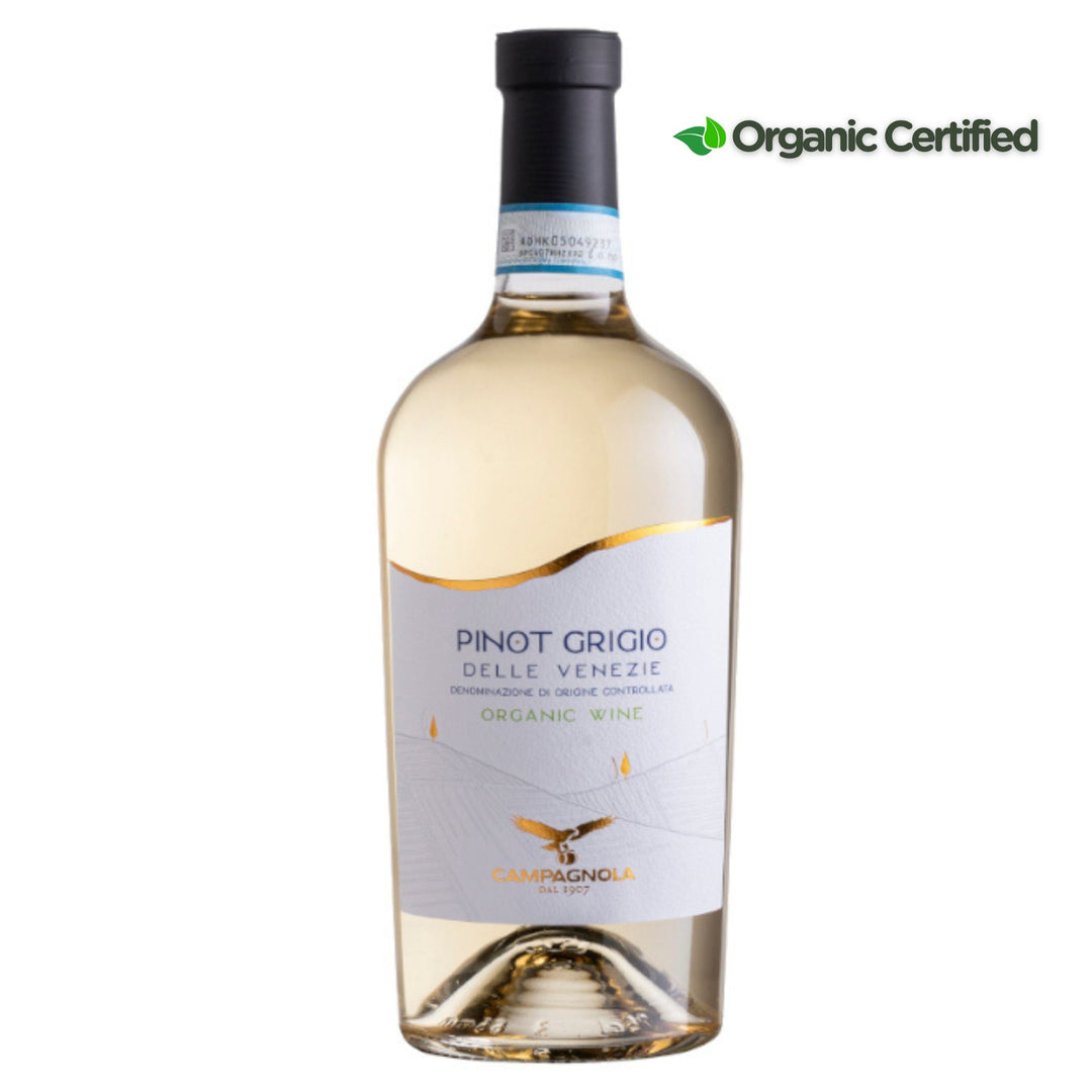 Campagnola Pinot Grigio Organic Wine, Veneto, Italy - Grape & Bean