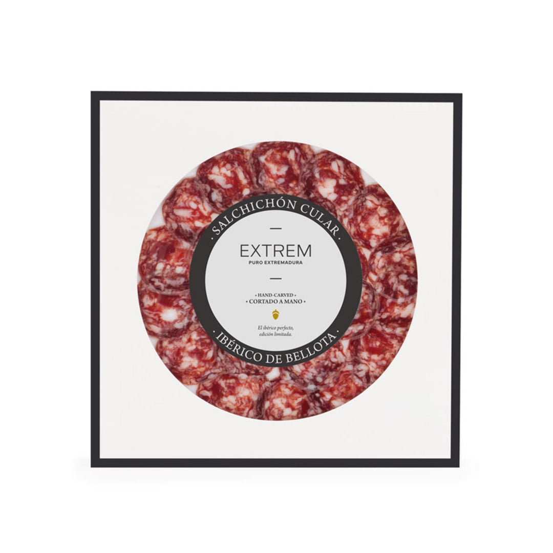 Iberian acorn - fed Salchichon Salami 40g, Dehesa de Extremadura, Spain - Grape & Bean