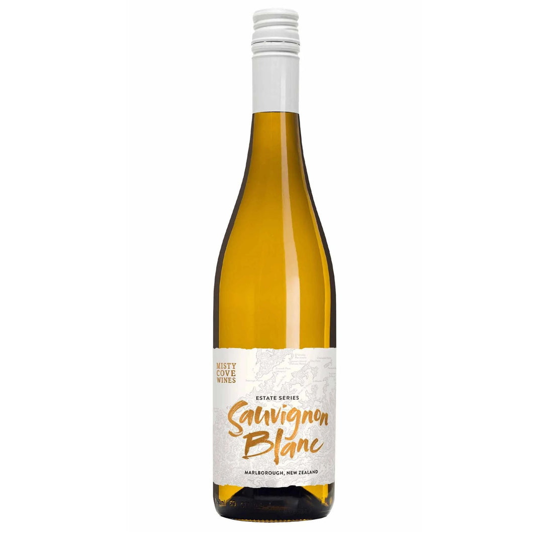Misty Cove Estate Series, Sauvignon Blanc, Marlborough, New Zealand - Grape & Bean