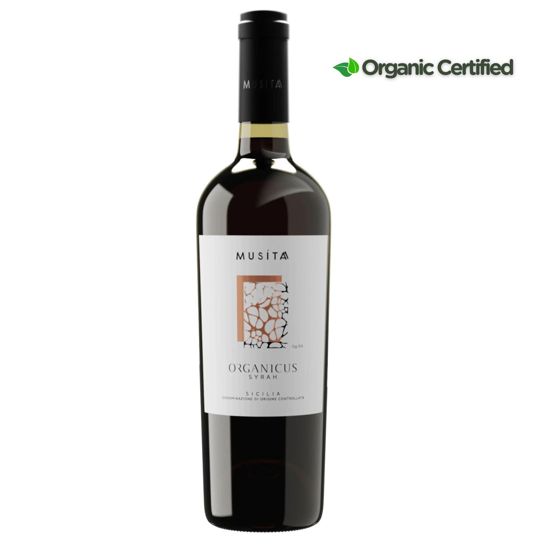 Musita Organicus Syrah, Sicily, Italy - Grape & Bean