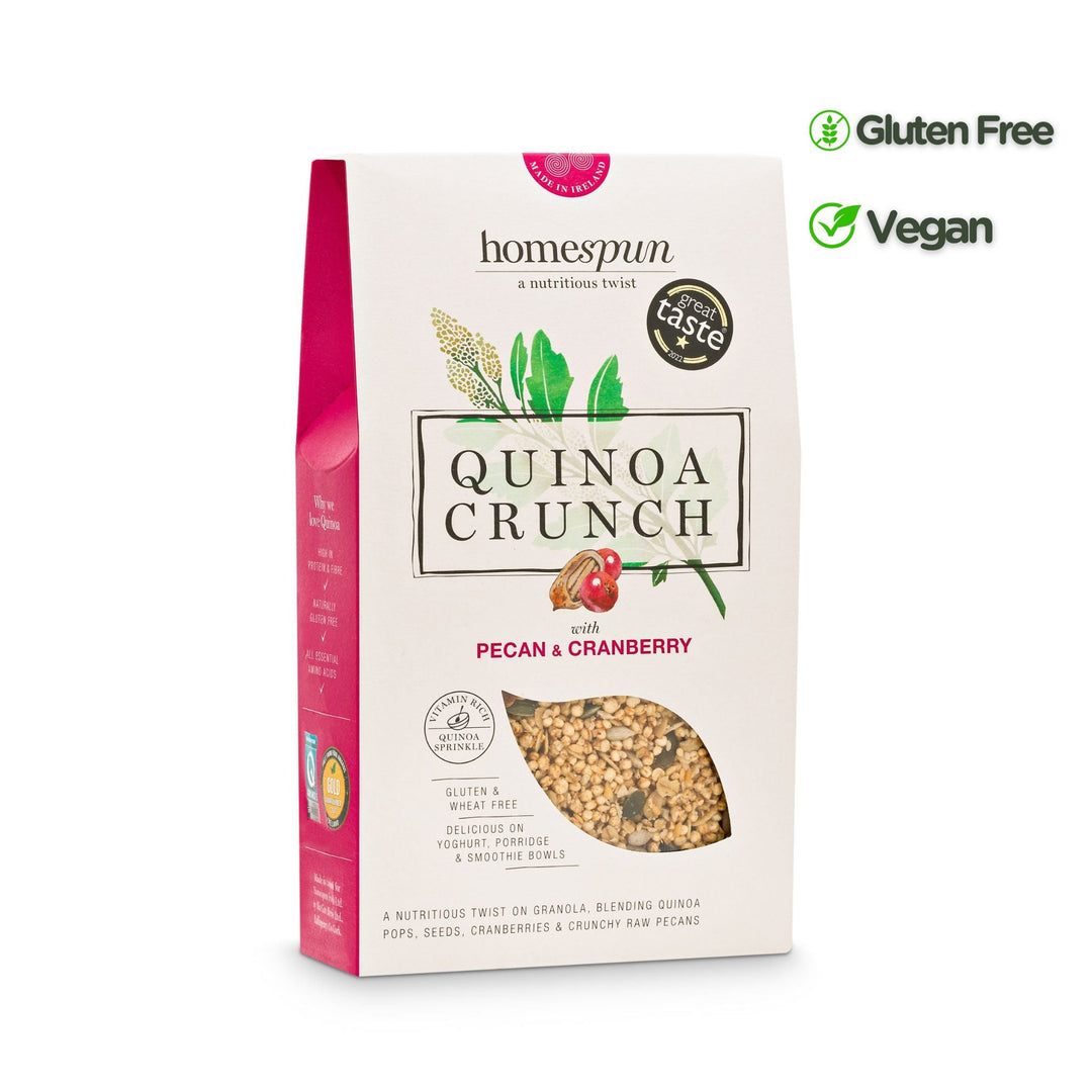 Quinoa Crunch with Pecan & Cranberry 275g - Grape & Bean
