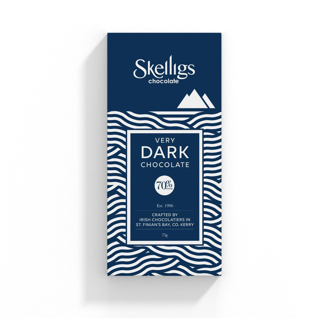 Skelligs Very Dark Chocolate Bar 75g - Grape & Bean