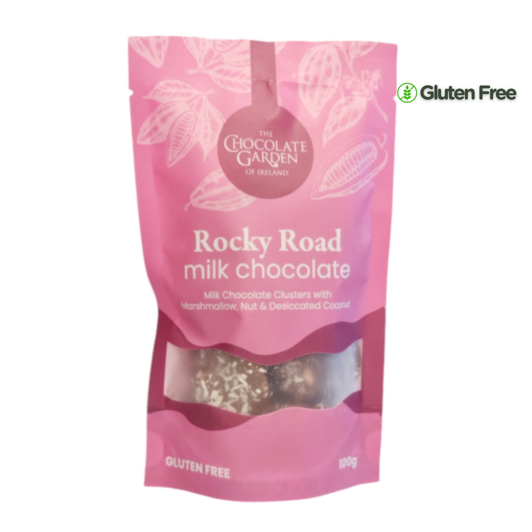 The Chocolate Garden Rocky Road Milk Chocolate 100g - Grape & Bean