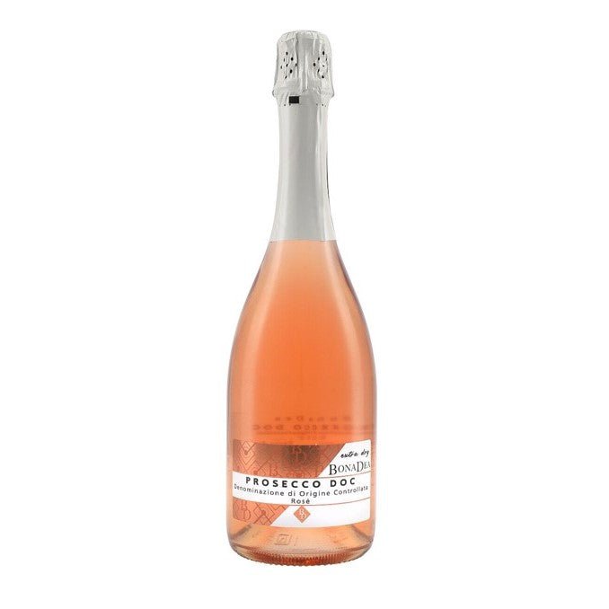 BonaDea Rosè Prosecco DOC Millesimato Extra Dry, Veneto Italy - Grape & Bean