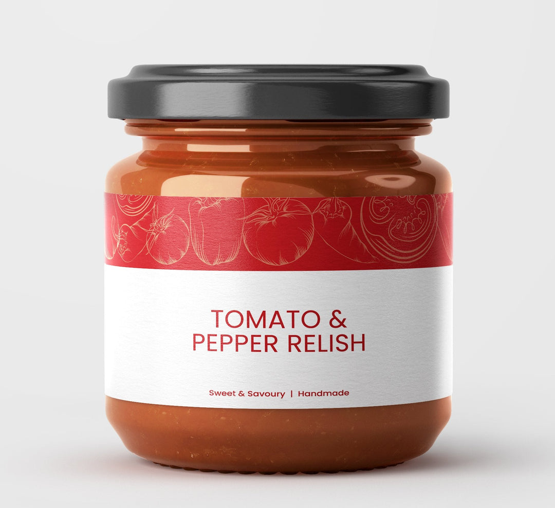 G&B Handmade Tomato & Pepper Relish 240g - Grape & Bean