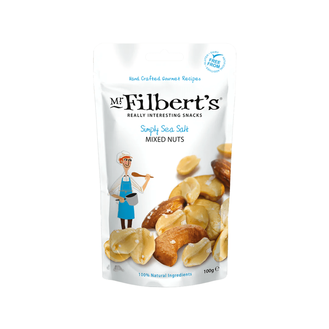 Mr Filberts Simply Sea Salted Mixed Nuts 100g - Grape & Bean
