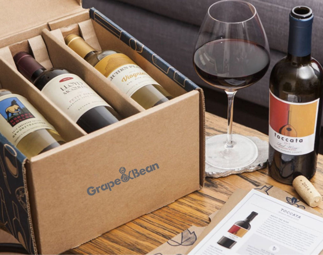 6 Bottle Wine Subscription - Grape & Bean