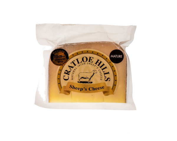 Cratloe Hills cheese in a transparent package