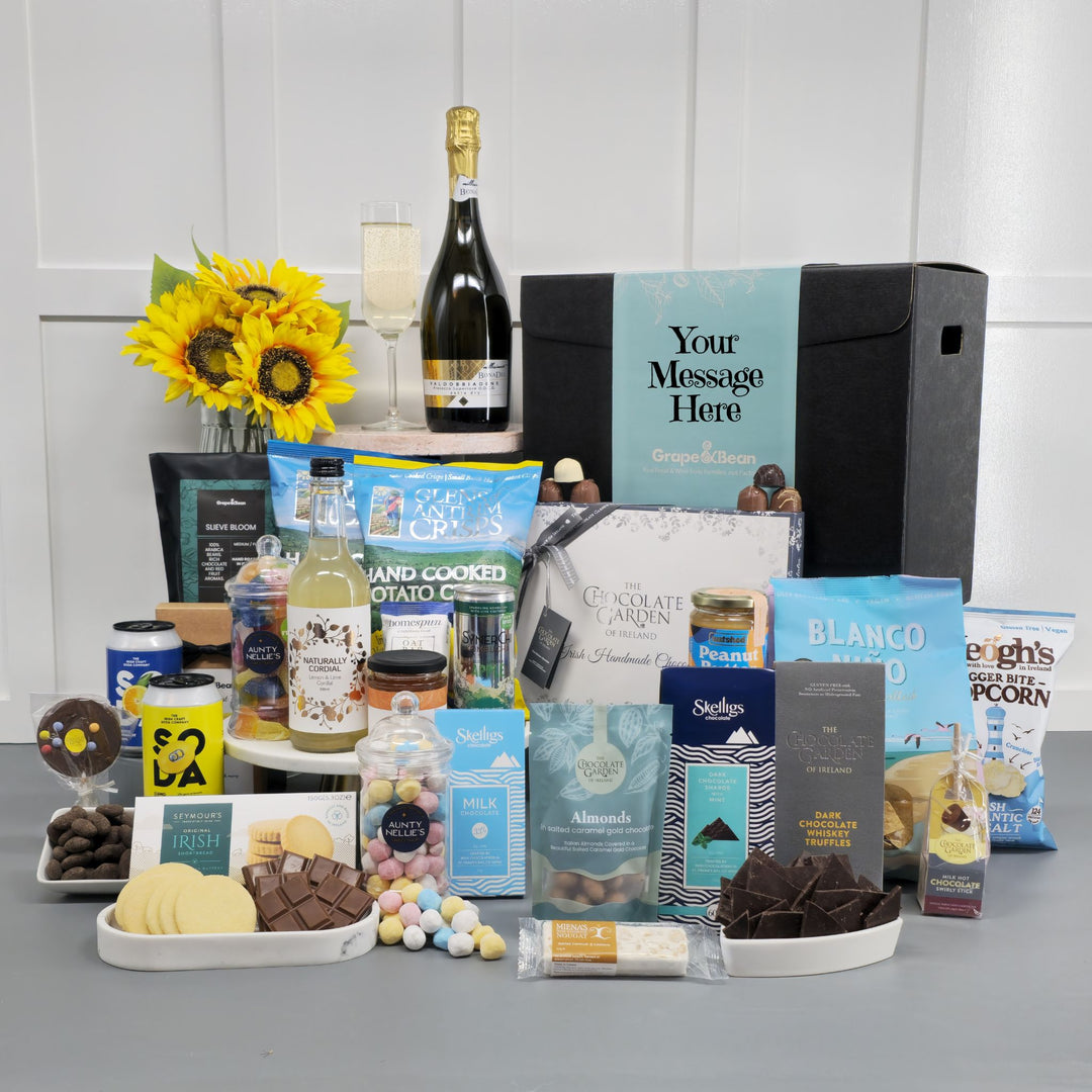 Deluxe Sweet Treats of Ireland Hamper - choose your beverage