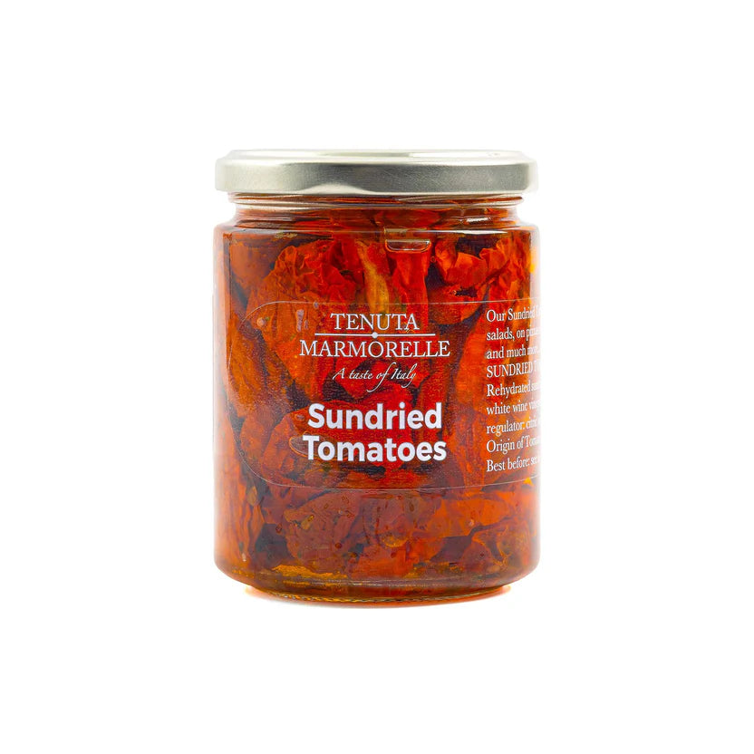 Jar of Latenuta Marmorelle Sundried Tomatoes on a white background