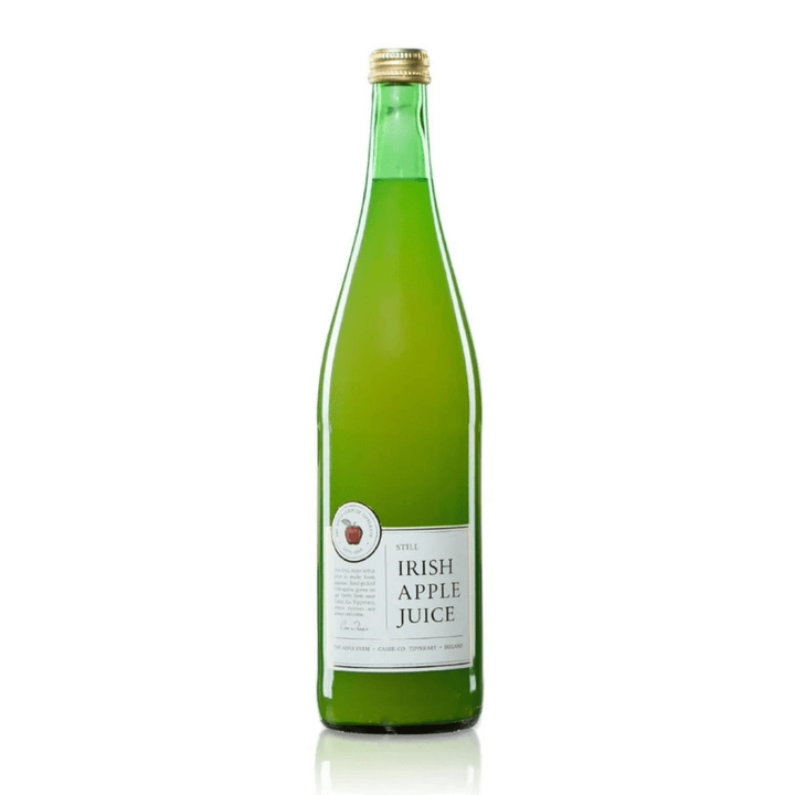 Bottle of Irish Apple Juice on a white background