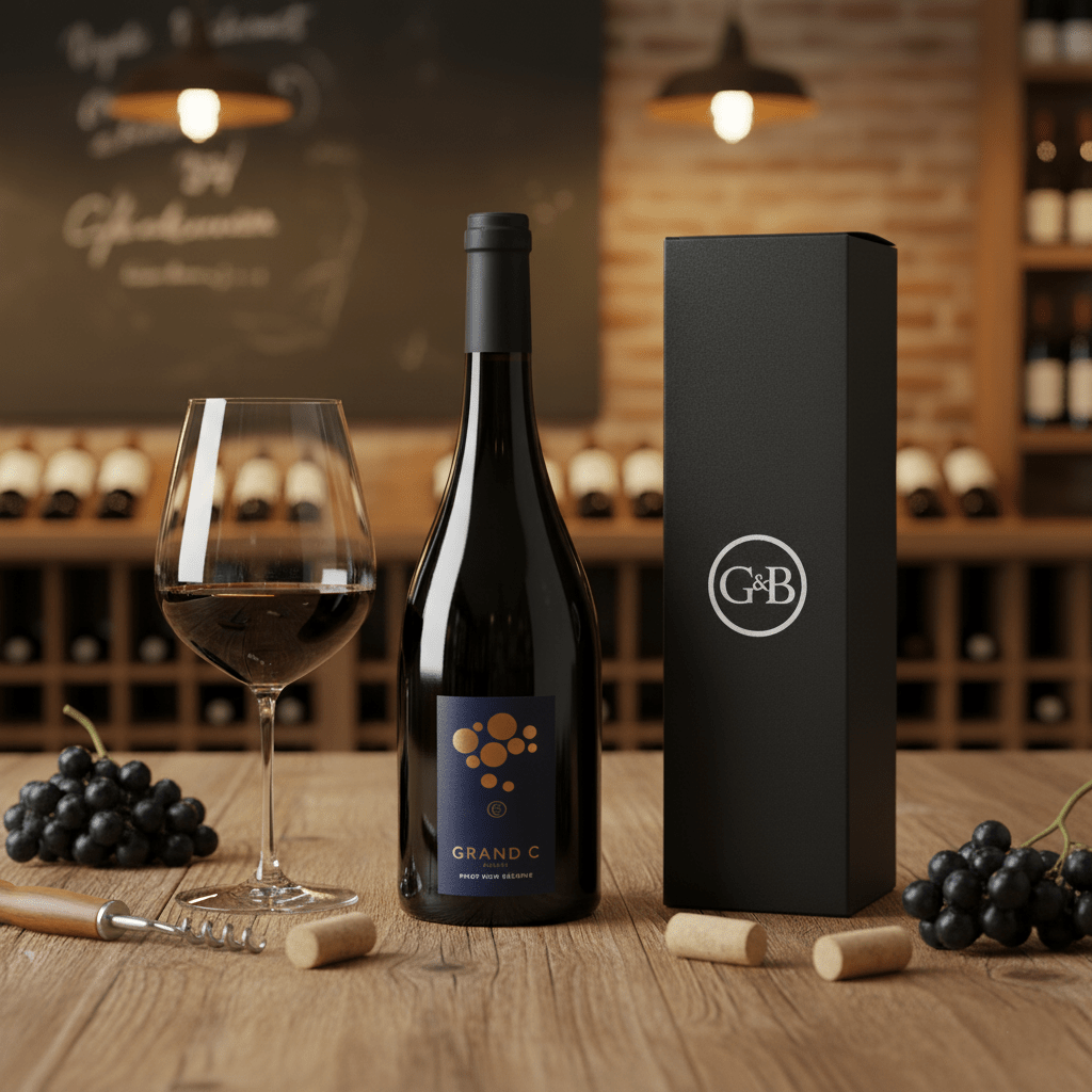 Alsace Pinot Noir Red Wine Gift - Grape & Bean