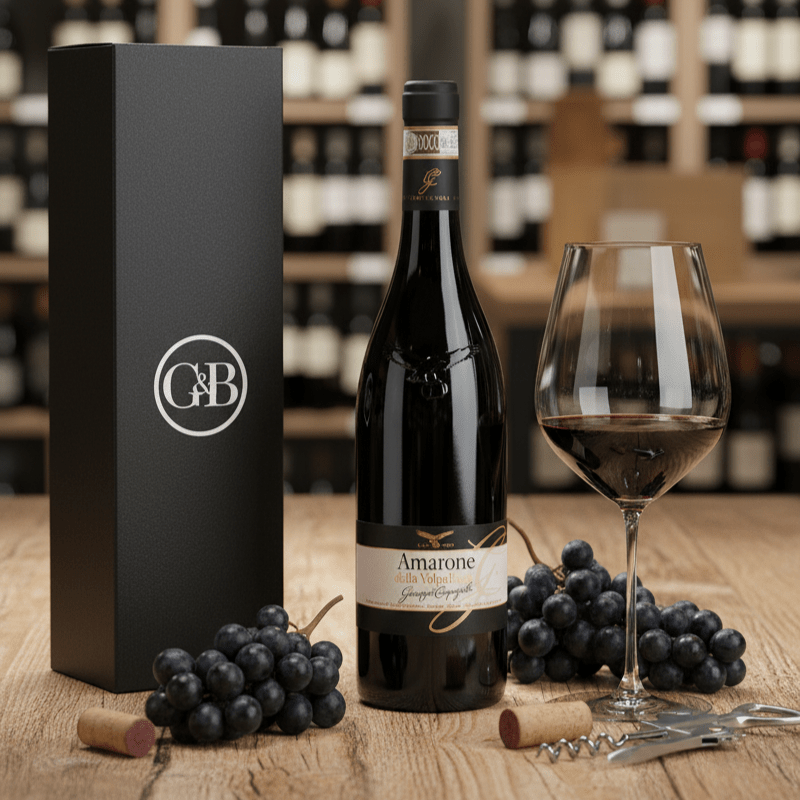 Amarone della Valpolicella Red Wine Gift - Grape & Bean