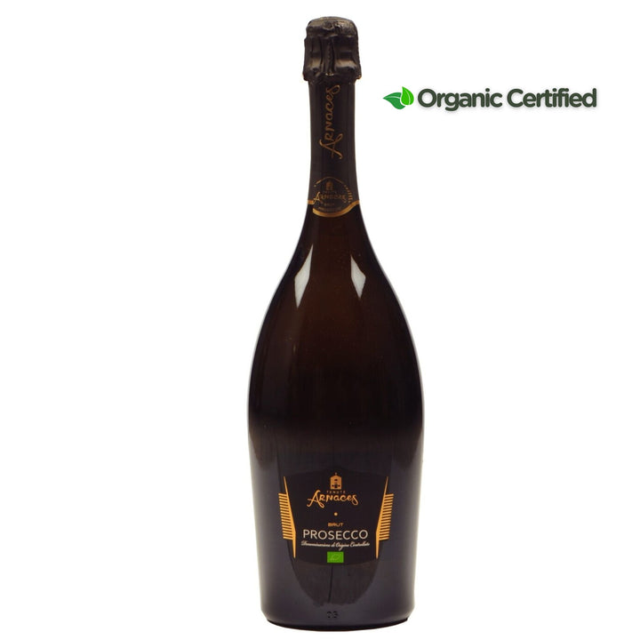 Arnaces Prosecco Brut DOC Organic Magnum 1.5lt, Italy - Grape & Bean