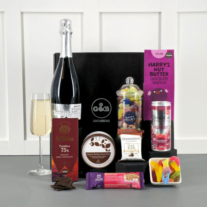 Artisan Irish Food Hamper - vegan friendly & choice of drinks - Grape & Bean