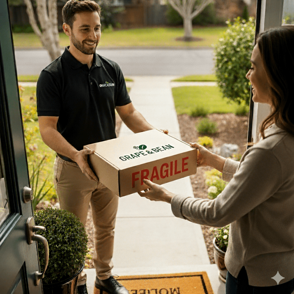 Artisan Irish Food Hamper with Prosecco - Vegan Friendly - Grape & Bean