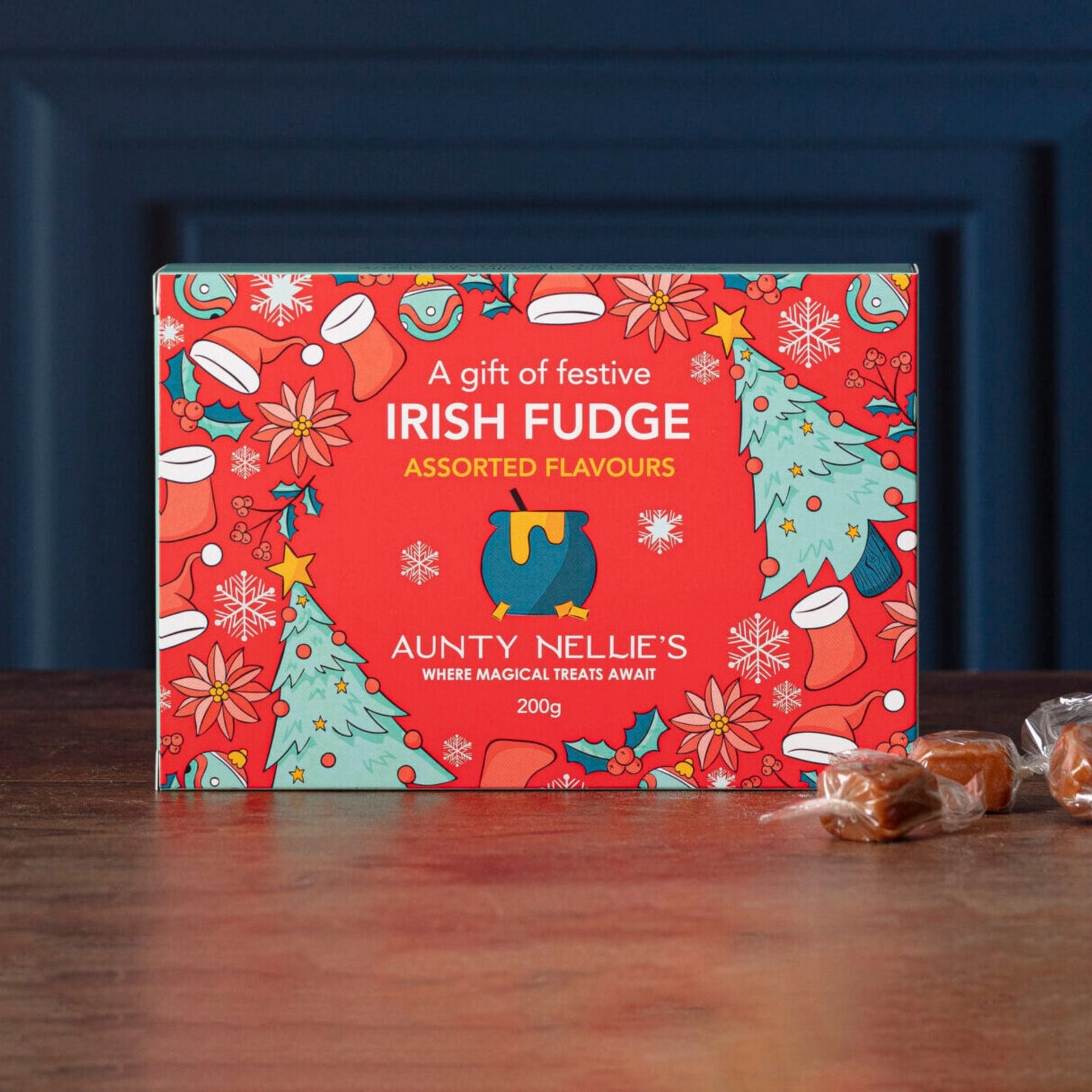 Aunty Nellie's Festive Irish Fudge 200g - Grape & Bean