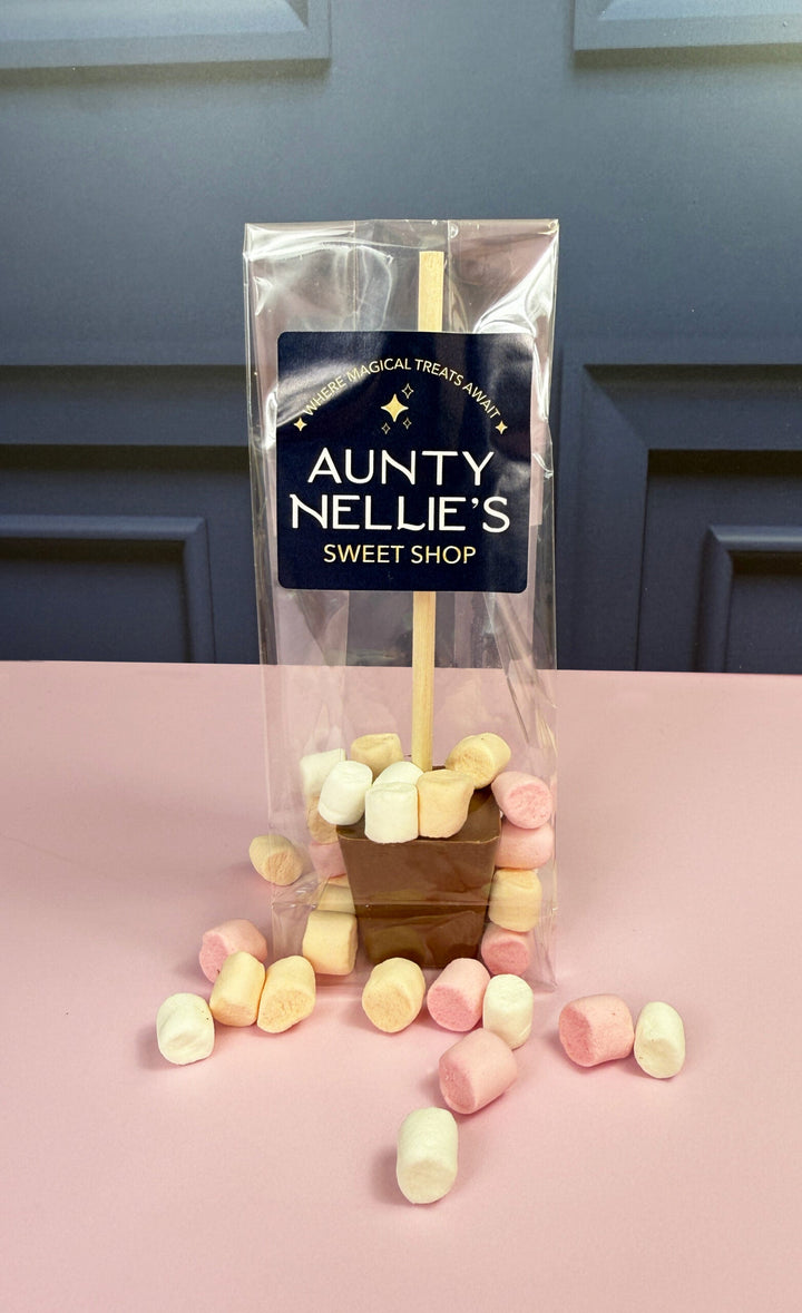 Aunty Nellies Hot Choclate Spoon &amp; Mallows - Grape &amp; Bean