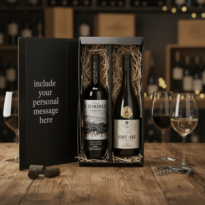 Award Winning Rioja Fine Wine Gift Box - Grape & Bean