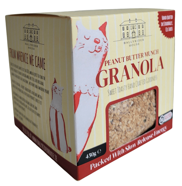 Ballyrider House Peanut Butter Munch Granola 450g - Grape & Bean