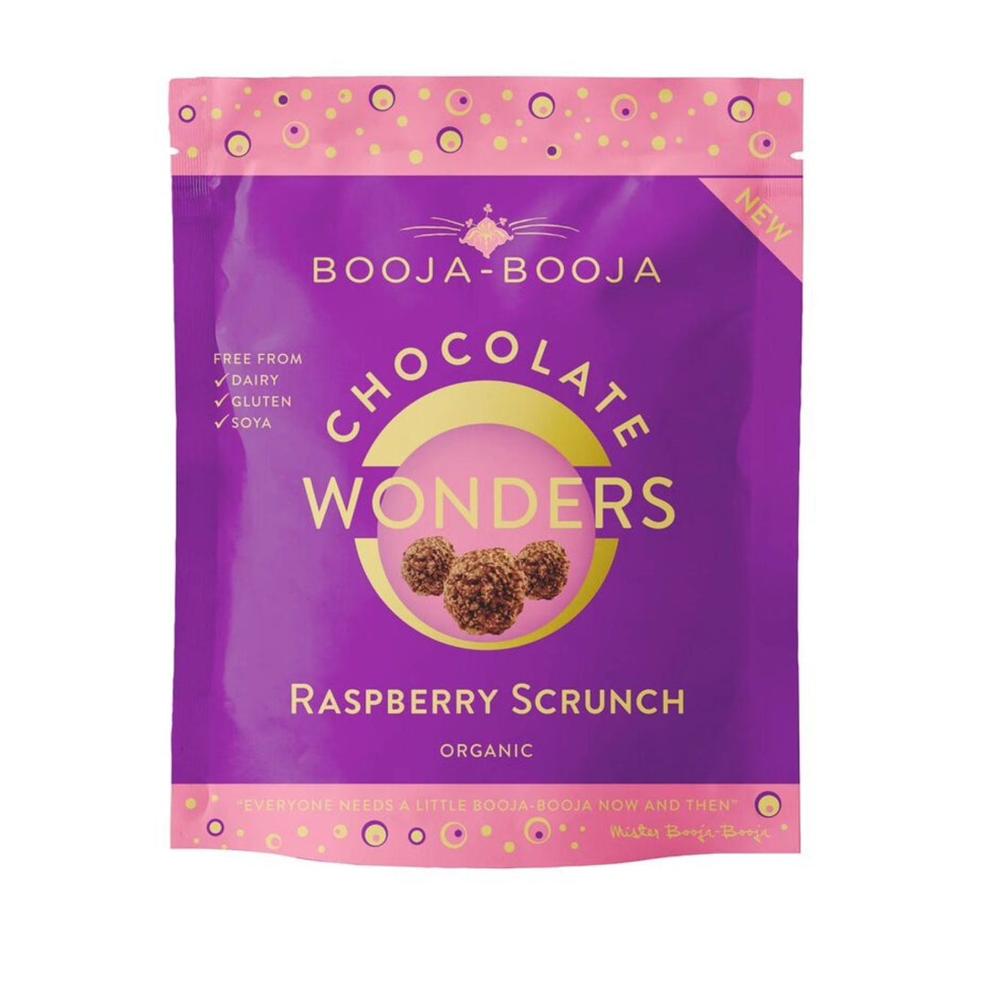 Booja - Booja Raspberry Scrunch Chocolate Wonders 65g - Grape & Bean