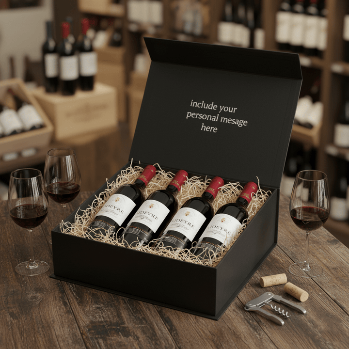 Bordeaux's Best Organic 4 Bottle Gift Box - Grape & Bean