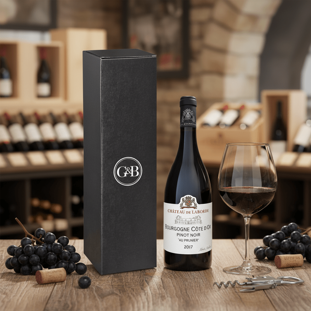 Burgundy Pinot Noir Au Prunier Fine Wine Gift - Grape & Bean