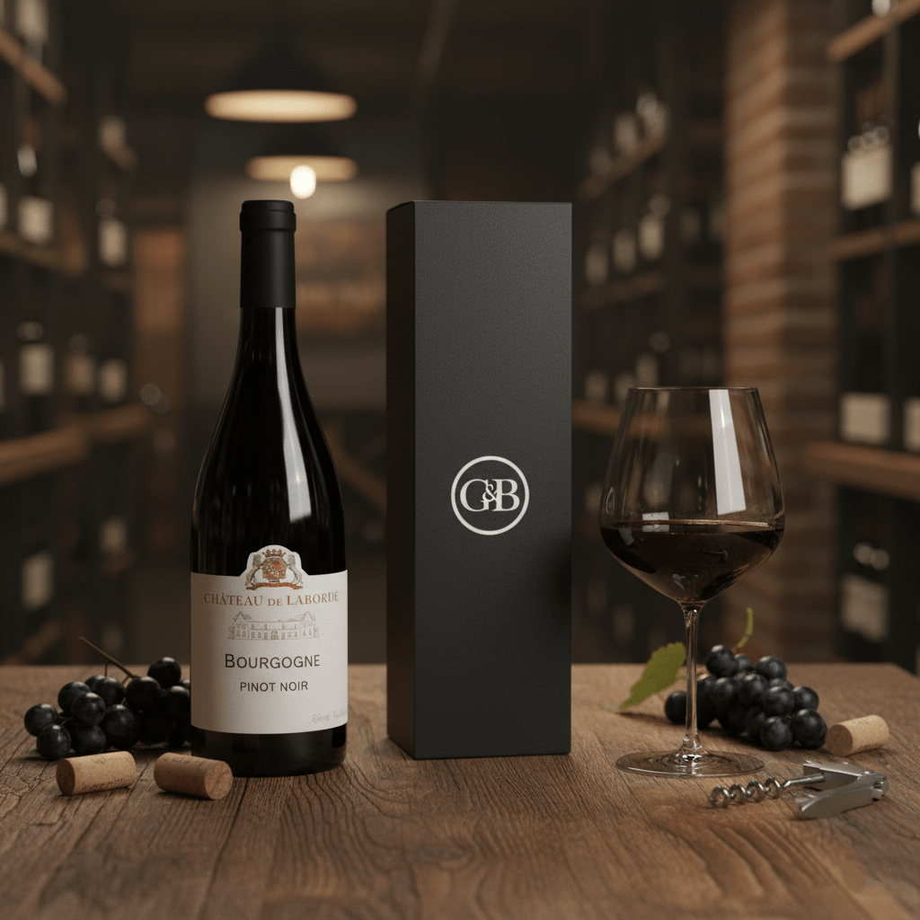 Burgundy Pinot Noir Wine Gift - Grape & Bean