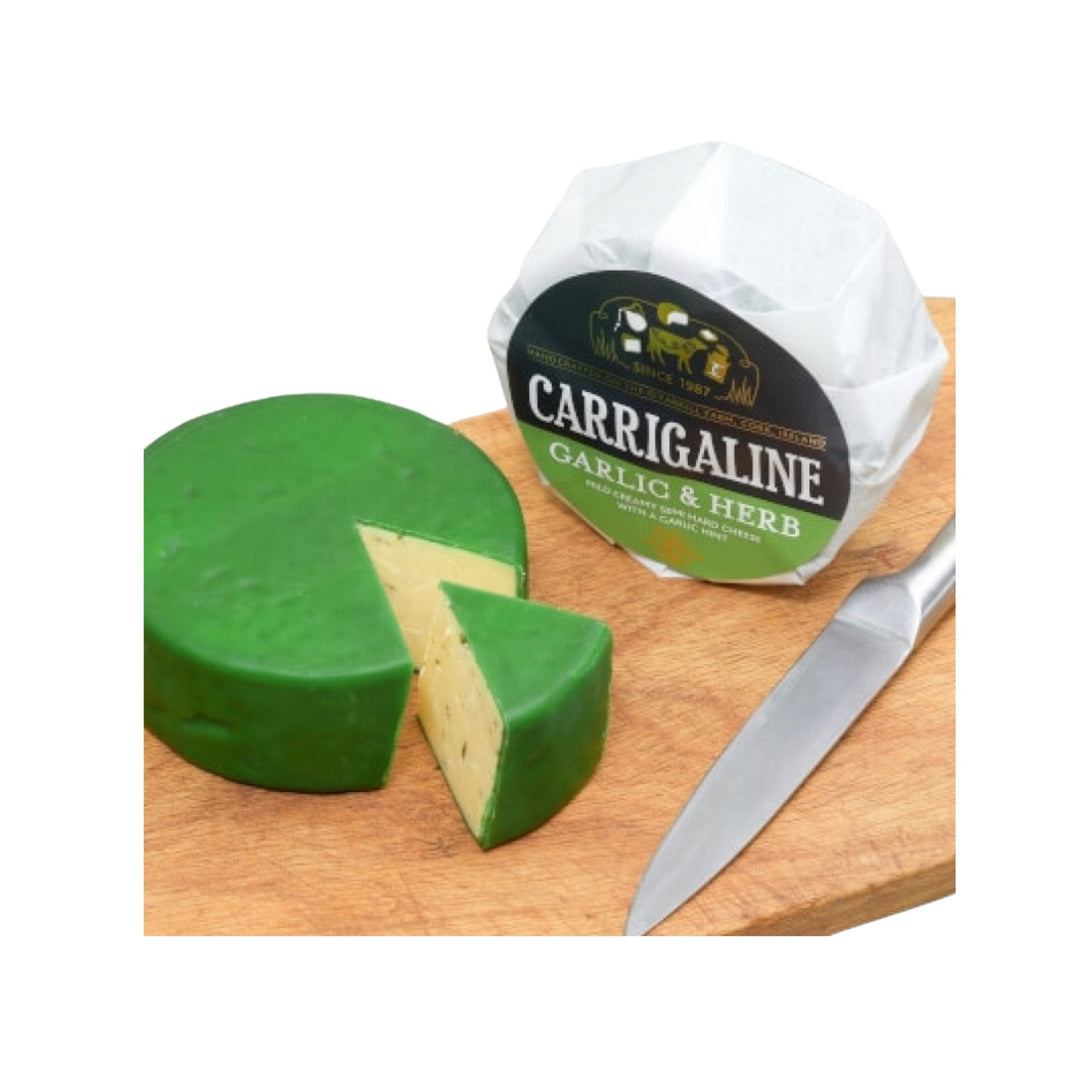 Carrigaline Farmhouse Handmade Garlic & Herb Cheese 150g - Grape & Bean