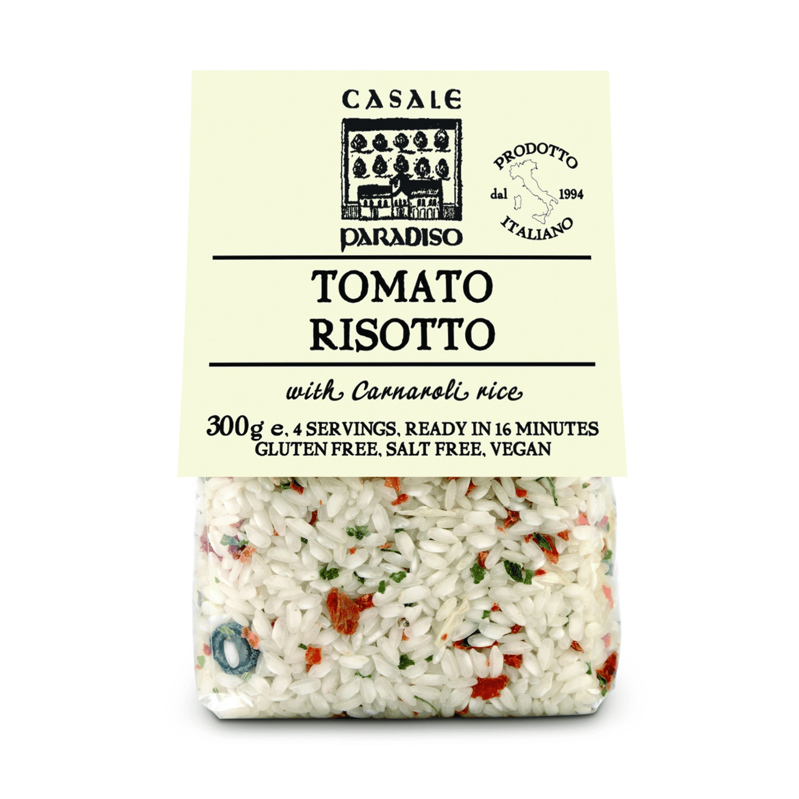 Casale Paradiso Tomato Risotto with Carnaroli Rice 300g - Grape & Bean