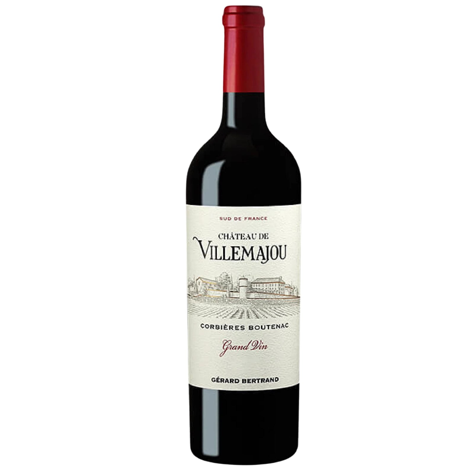 Château de Villemajou Grand Vin Corbieres Boutenac, France - Grape & Bean