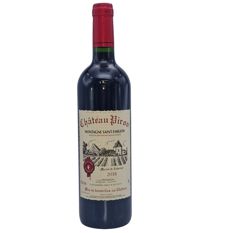 Château Piron Montagne Saint - Émilion 2019, France - Grape & Bean