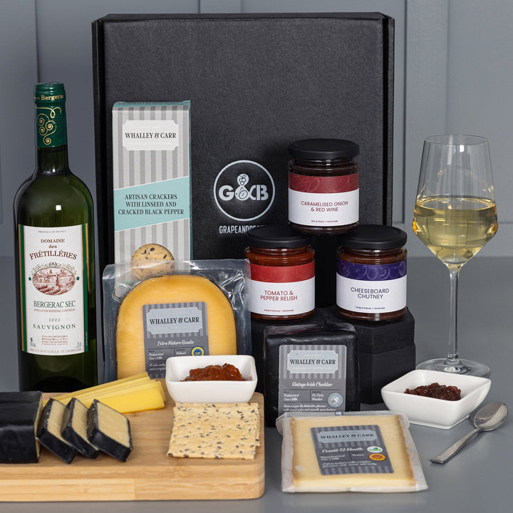 Cheese, Chutney & Crackers, with organic wine options - Grape & Bean