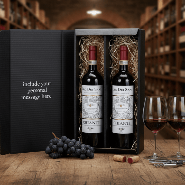 Chianti Classico Tuscan Twin Gift Box - Grape & Bean