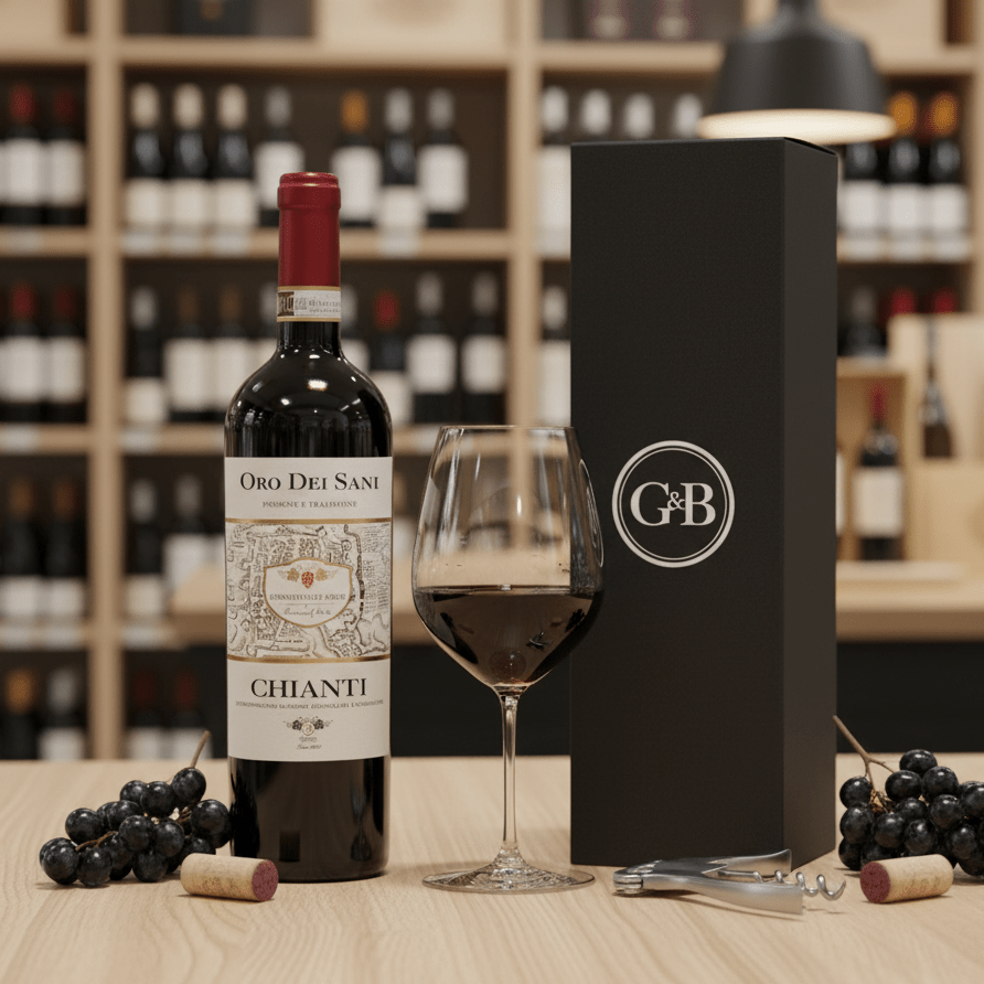 Chianti Tuscan Red Wine Gift - Grape & Bean