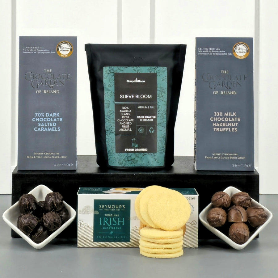 Coffee, Chocolate and Biscuits Gift Box - choose your coffee - Grape & Bean