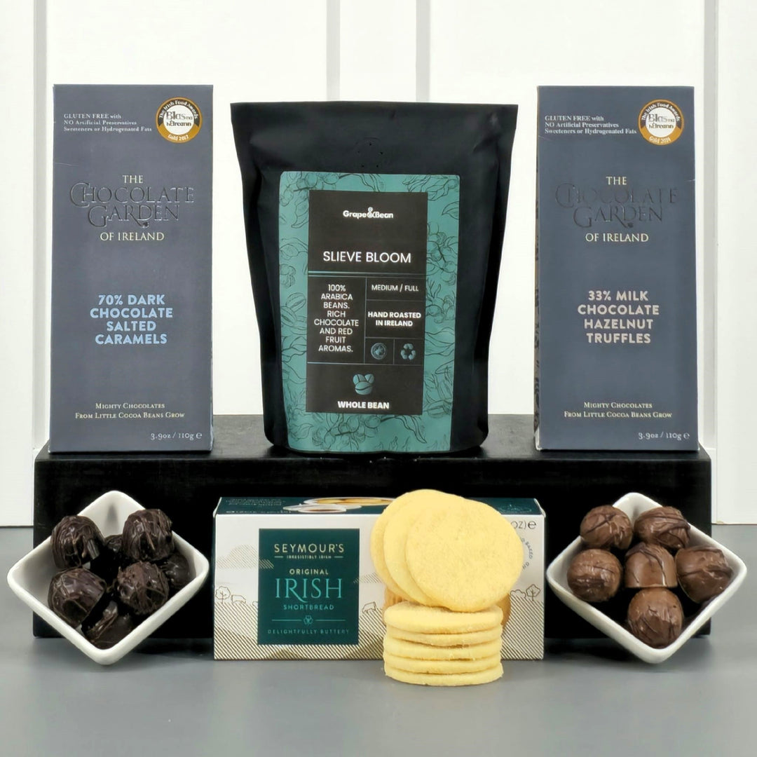 Coffee, Chocolate and Biscuits Gift Box - choose your coffee - Grape & Bean