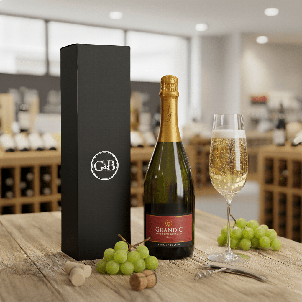 Cremant d'Alsace Fine Wine Gift - Grape & Bean