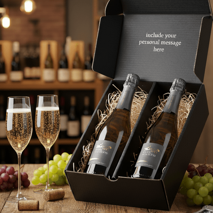 Cremant de Loire with no added sulphites Twin Pack - Grape & Bean