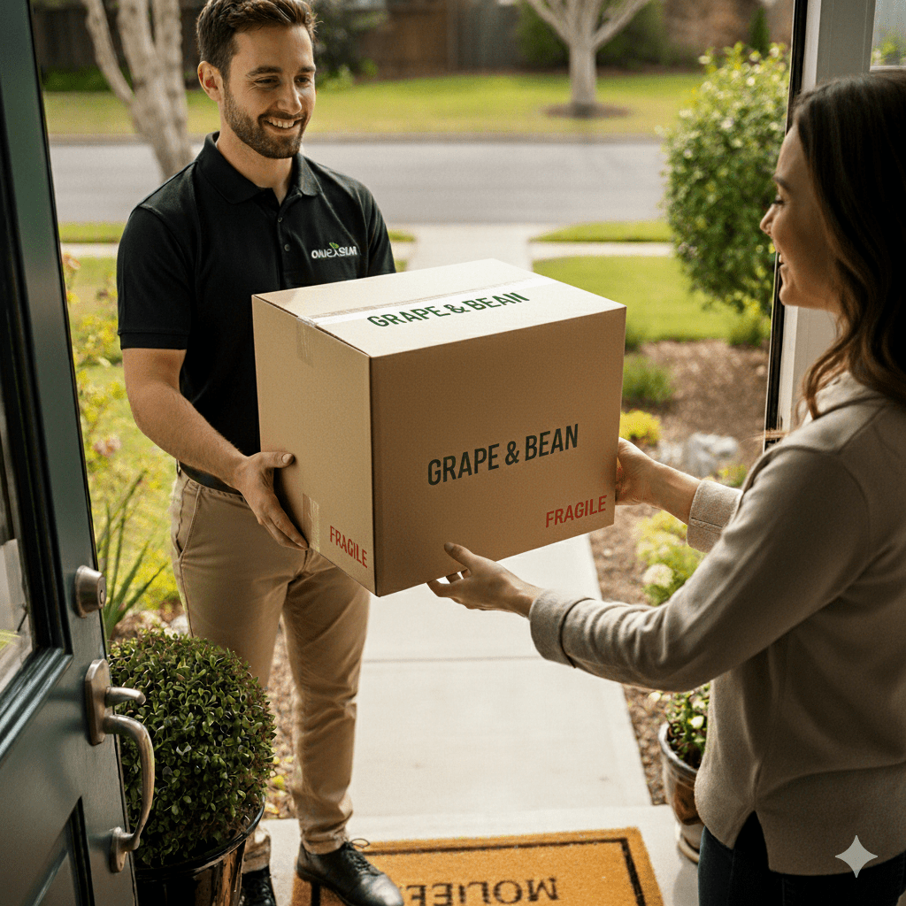 Deluxe Irish Food Hamper with Red & White Wine - Vegan Friendly - Grape & Bean