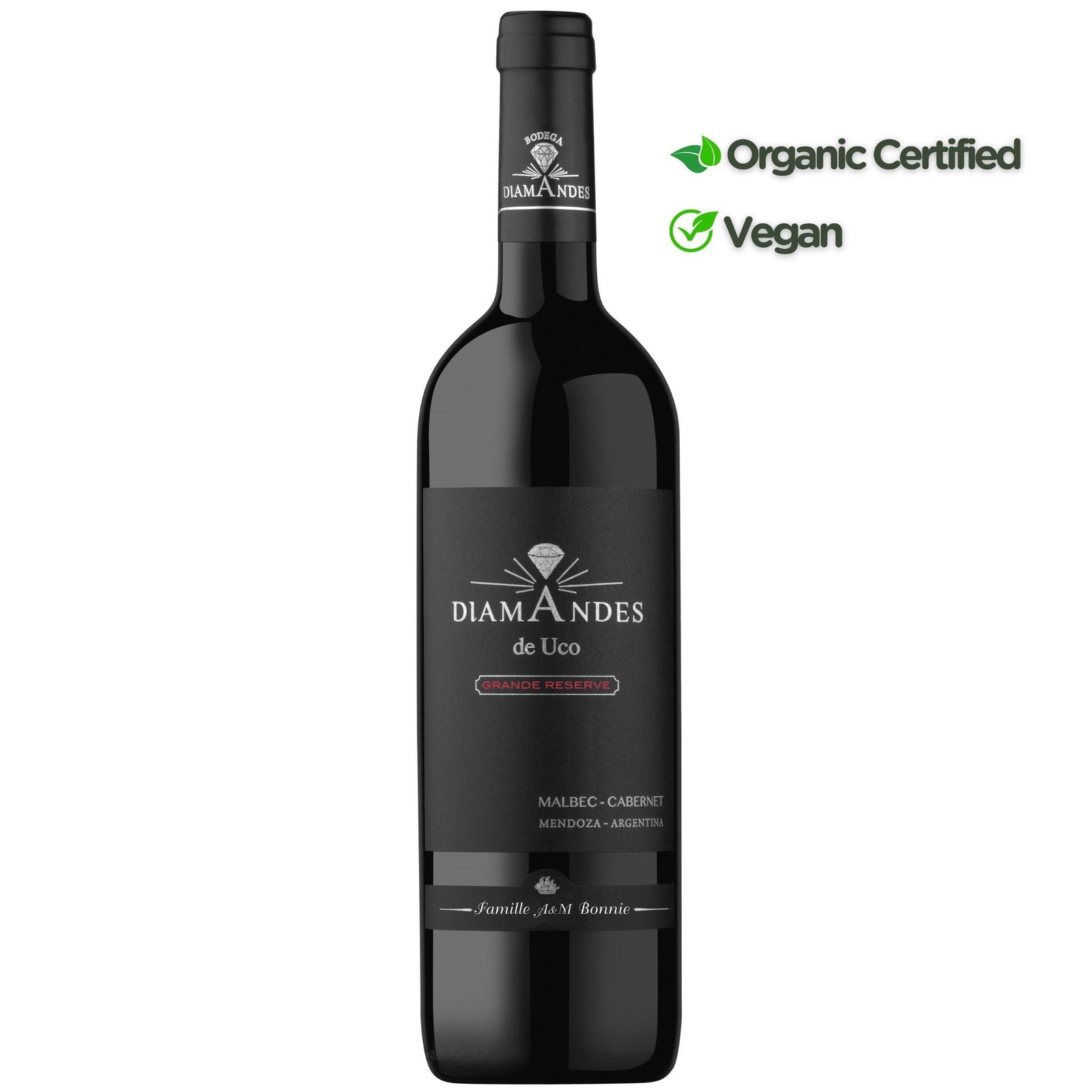 Diamandes de Uco Malbec Cabernet Reserve Argentina - Grape & Bean