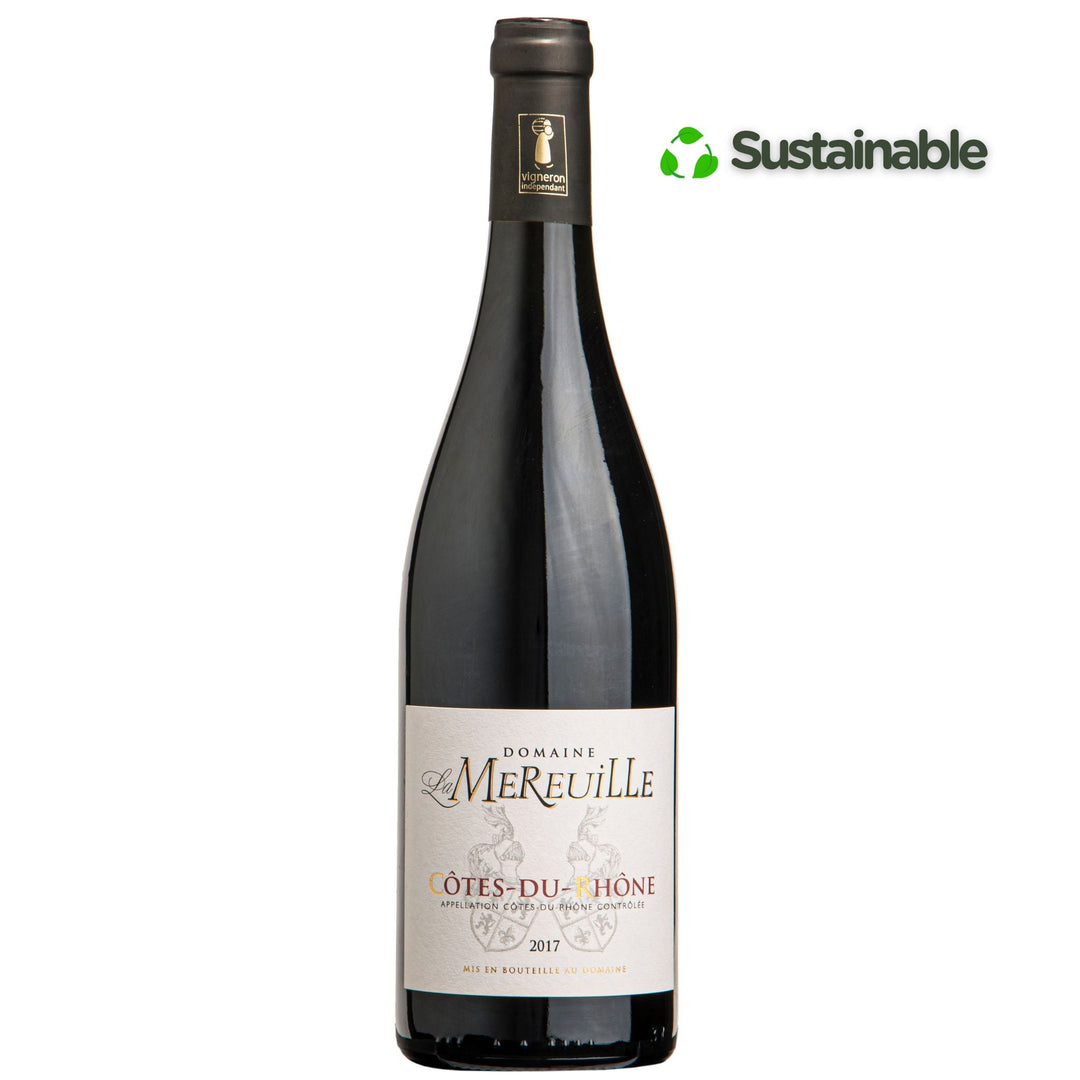 Domaine La Mereuille, Cotes du Rhone Villages France - Grape & Bean