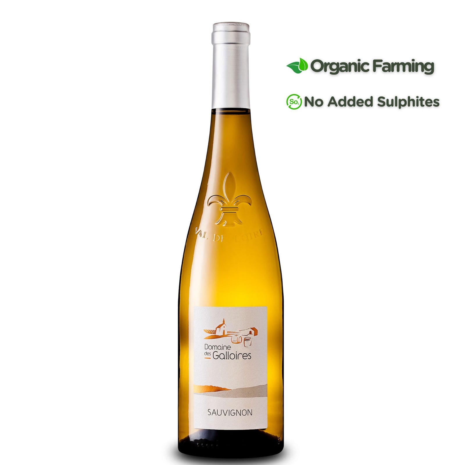 Domaines des Galloires sauvignon blanc, Loire valley, France - Grape & Bean