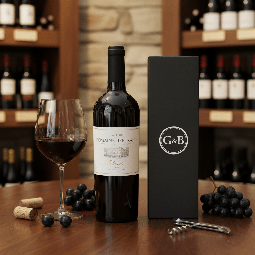 Fleurie Beaujolais Red Wine Gift - Grape & Bean