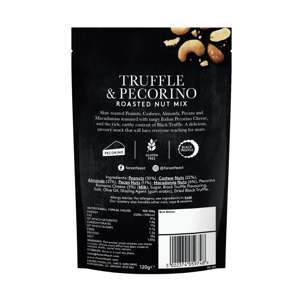 Forest Feast Truffle & Pecorino Nut Mix 120g - Grape & Bean