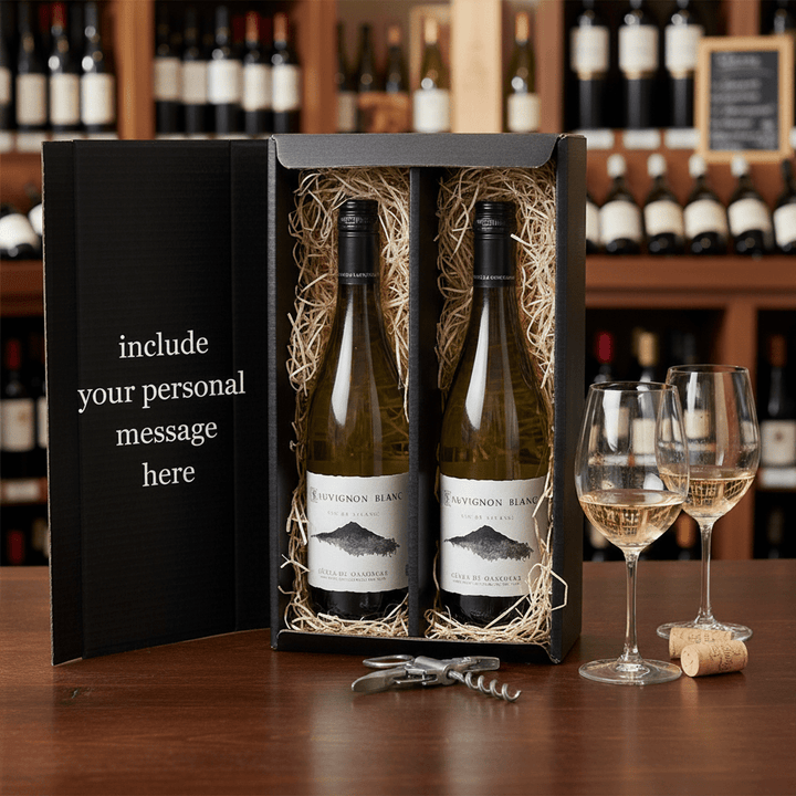 French Sauvignon Blanc Twin Gift Box - Grape & Bean