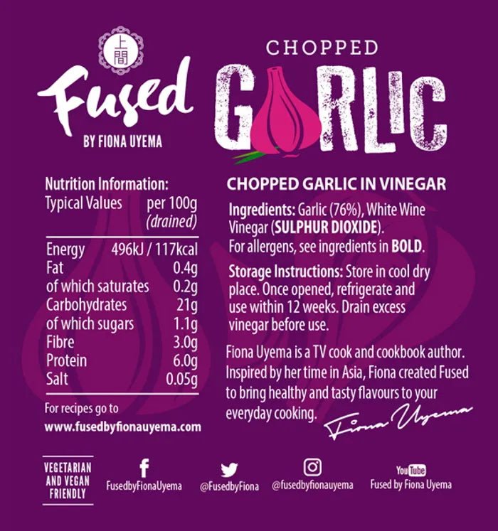 Fused Chopped Garlic 190g - Grape & Bean