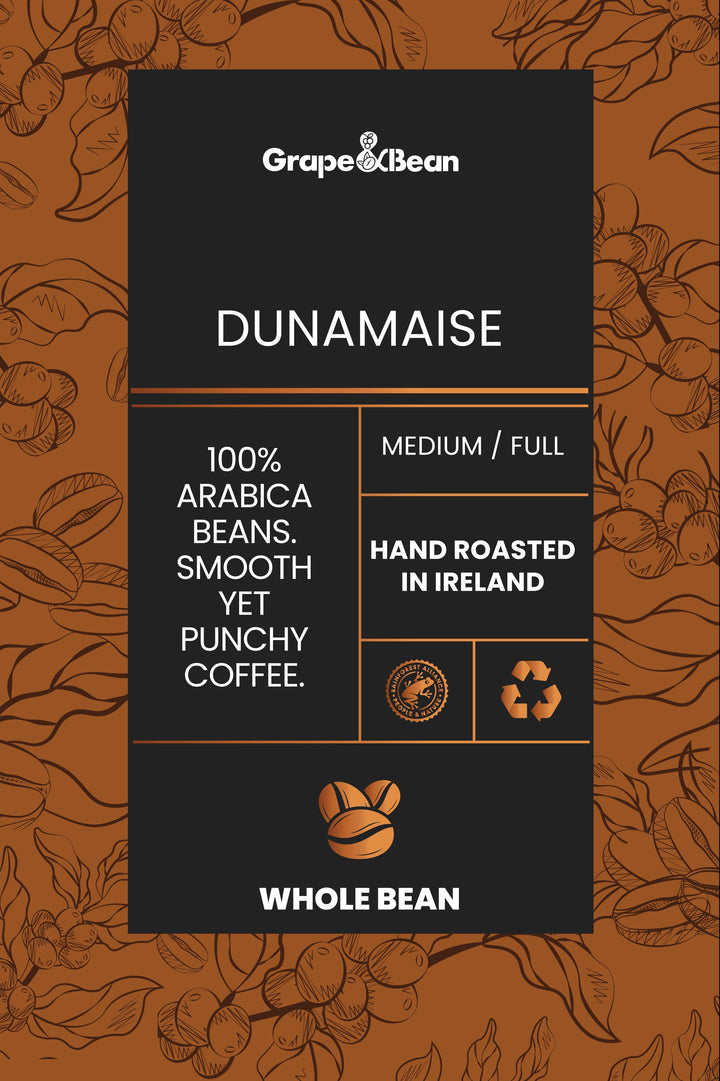 G&B Dunamaise Coffee Beans 227g (4/5 strength) - Grape & Bean